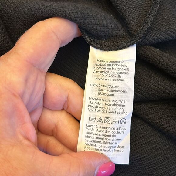 Madewell black shoulder tie tank top Size L New - Picture 9 of 9